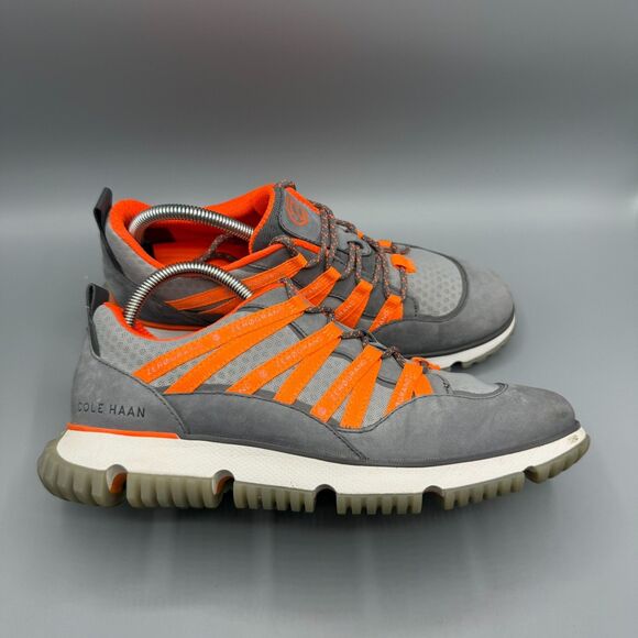 Cole Haan 4.Zerogrand Seventy-Five Sneakers Gray Orange Mens Size 8.5 M - Picture 2 of 12